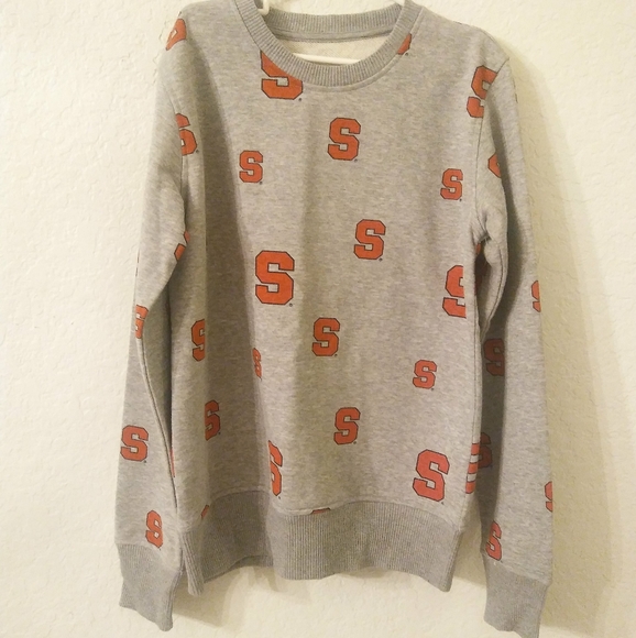 NWOT Syracuse Gray Orange Cotton Sweatshirt YOUTH - Picture 1 of 5